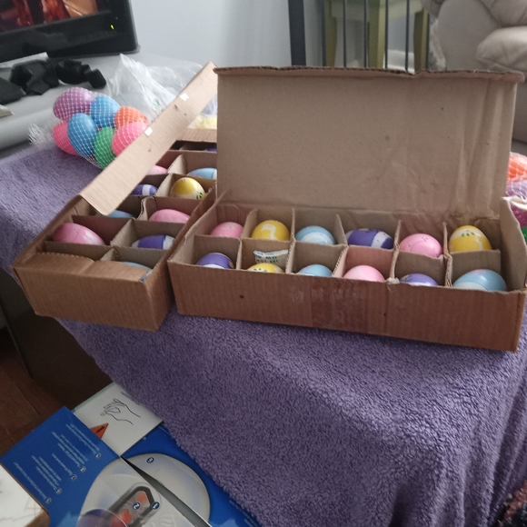 2 Boxes of Lillian Vernon Easter Colored Eggs. - Picture 3 of 4